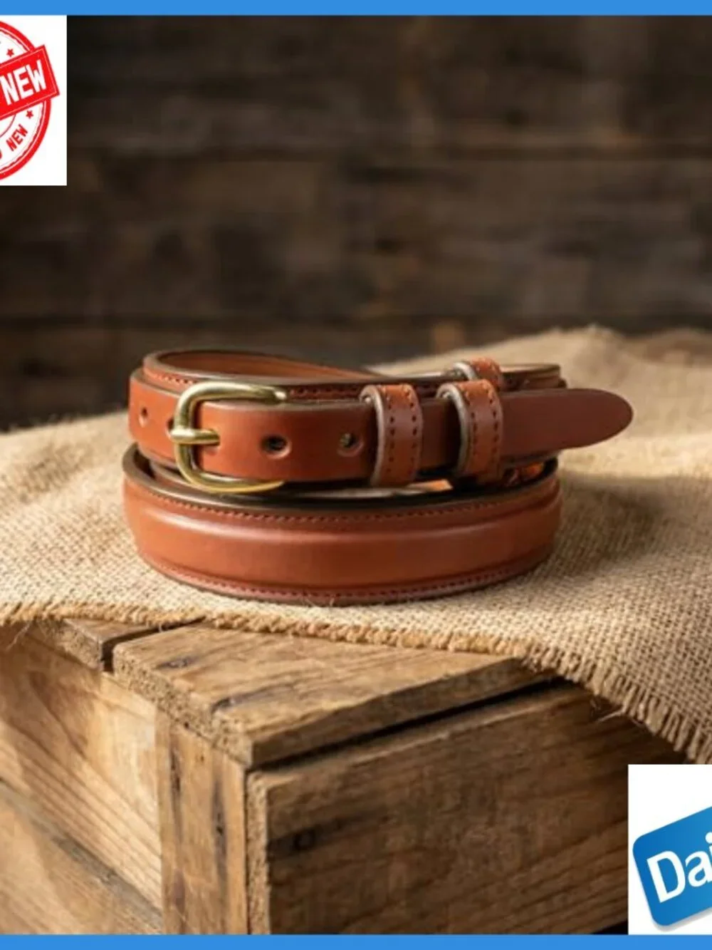 Men's English Bridle Leather Ranger Belt 1 1/4